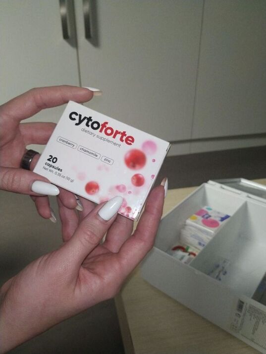 remedio para o tratamento rápido da cistite Cyto Forte - experiencia persoal de uso